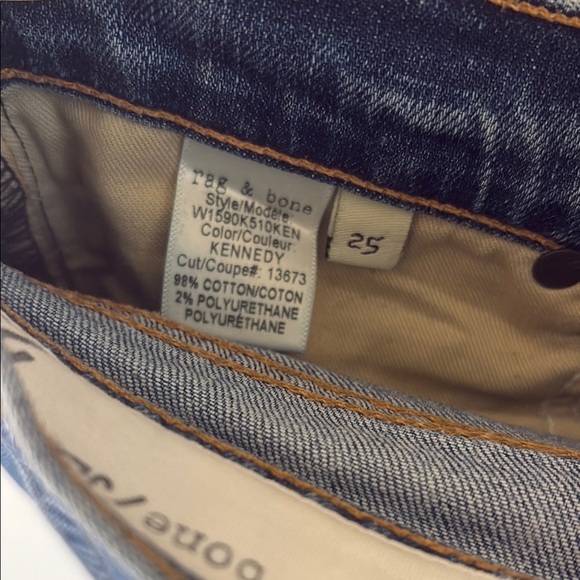rag & bone Blue Ankle Cropped Jeans - Picture 3 of 4